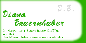 diana bauernhuber business card